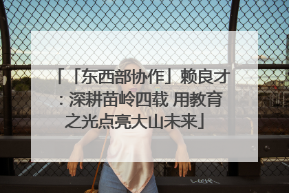 「东西部协作」赖良才：深耕苗岭四载 用教育之光点亮大山未来