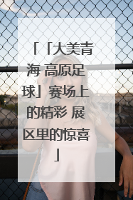 「大美青海 高原足球」赛场上的精彩 展区里的惊喜
