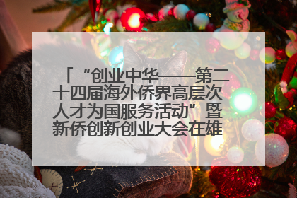 “创业中华——第二十四届海外侨界高层次人才为国服务活动”暨新侨创新创业大会在雄安新区开幕