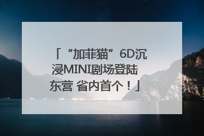 “加菲猫”6D沉浸MINI剧场登陆东营 省内首个！