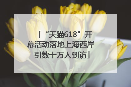 “天猫618”开幕活动落地上海西岸 引数十万人到访