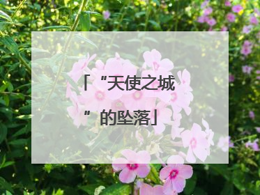 “天使之城”的坠落