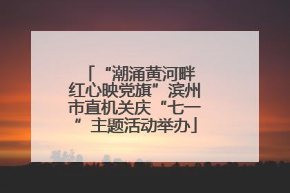 “潮涌黄河畔 红心映党旗”滨州市直机关庆“七一”主题活动举办