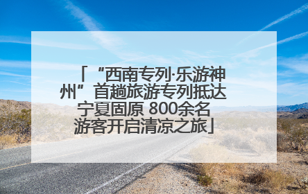 “西南专列·乐游神州”首趟旅游专列抵达宁夏固原 800余名游客开启清凉之旅