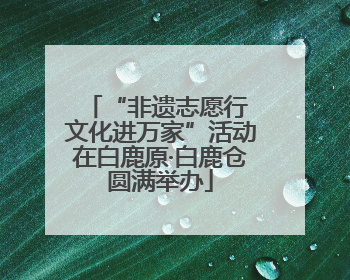 “非遗志愿行 文化进万家”活动在白鹿原·白鹿仓圆满举办
