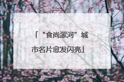 “食尚漯河”城市名片愈发闪亮
