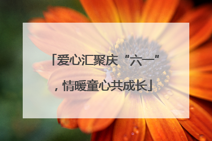 爱心汇聚庆“六一”，情暖童心共成长