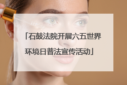 石鼓法院开展六五世界环境日普法宣传活动
