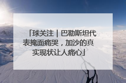 球关注｜巴勒斯坦代表掩面痛哭，加沙的真实现状让人痛心