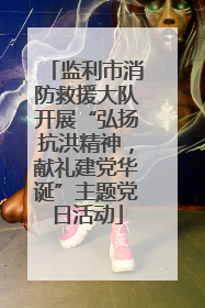 监利市消防救援大队开展“弘扬抗洪精神，献礼建党华诞”主题党日活动