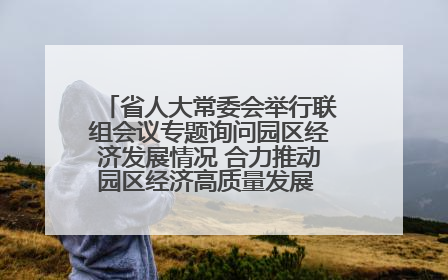 省人大常委会举行联组会议专题询问园区经济发展情况 合力推动园区经济高质量发展 王宁主持会议并讲话 王予波带队到会应询