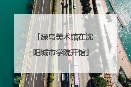 绿岛美术馆在沈阳城市学院开馆