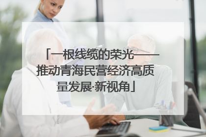 一根线缆的荣光——推动青海民营经济高质量发展·新视角