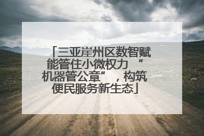三亚崖州区数智赋能管住小微权力 “机器管公章”，构筑便民服务新生态
