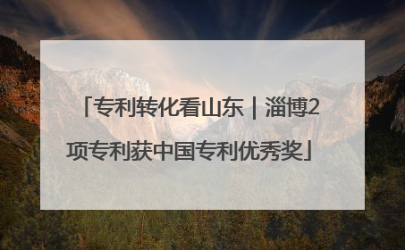 专利转化看山东｜淄博2项专利获中国专利优秀奖