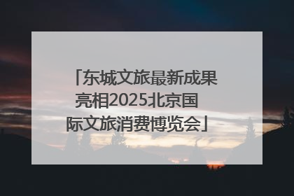 东城文旅最新成果亮相2025北京国际文旅消费博览会