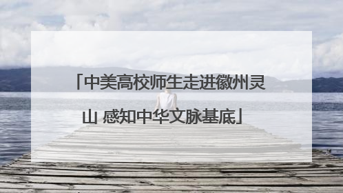 中美高校师生走进徽州灵山 感知中华文脉基底
