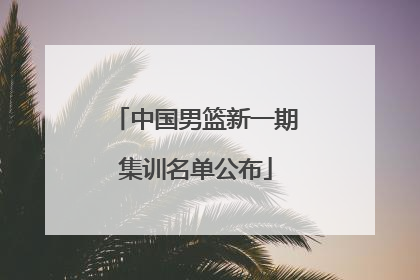 中国男篮新一期集训名单公布