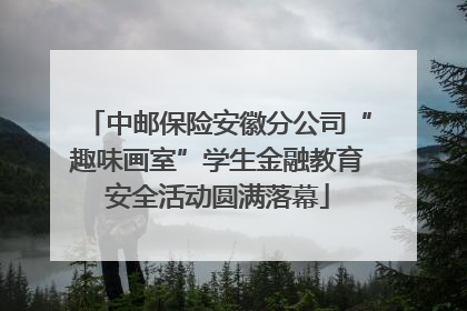 中邮保险安徽分公司“趣味画室”学生金融教育安全活动圆满落幕