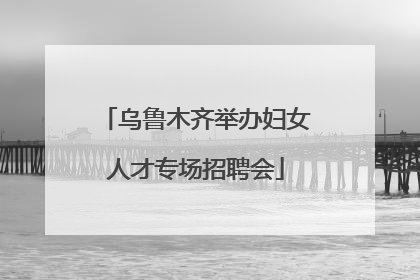乌鲁木齐举办妇女人才专场招聘会