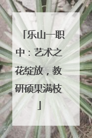 乐山一职中：艺术之花绽放，教研硕果满枝