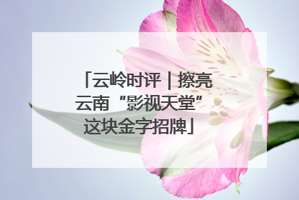 云岭时评｜擦亮云南“影视天堂”这块金字招牌