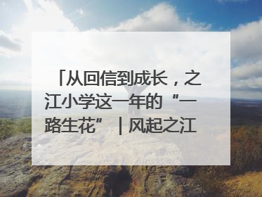 从回信到成长，之江小学这一年的“一路生花”｜风起之江 扶摇直上
