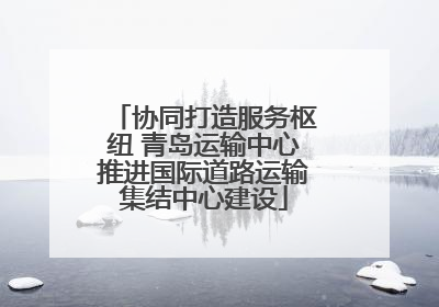 协同打造服务枢纽 青岛运输中心推进国际道路运输集结中心建设