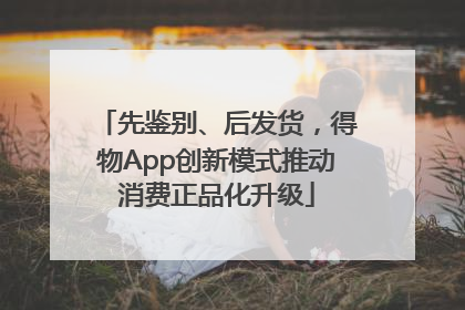 先鉴别、后发货，得物App创新模式推动消费正品化升级