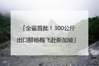 全省首批！300公斤出口鲜杨梅飞赴新加坡