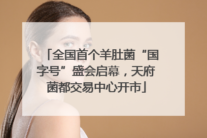 全国首个羊肚菌“国字号”盛会启幕，天府菌都交易中心开市