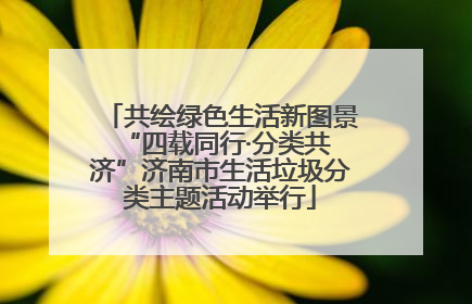 共绘绿色生活新图景 “四载同行·分类共济”济南市生活垃圾分类主题活动举行