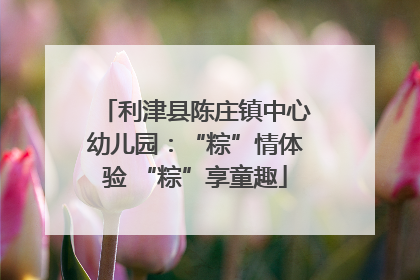 利津县陈庄镇中心幼儿园：“粽”情体验 “粽”享童趣