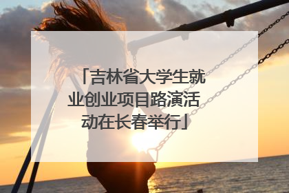 吉林省大学生就业创业项目路演活动在长春举行