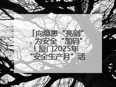 向隐患“亮剑”，为安全“加码”！厦门2025年“安全生产月”活动圆满落幕