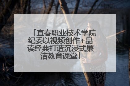 宜春职业技术学院纪委以视频创作+品读经典打造沉浸式廉洁教育课堂