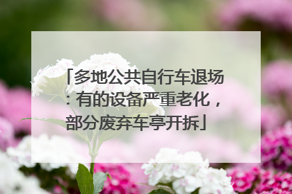 多地公共自行车退场：有的设备严重老化，部分废弃车亭开拆
