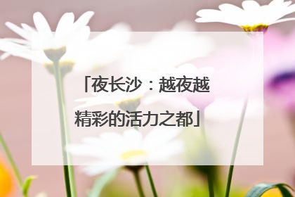 夜长沙：越夜越精彩的活力之都