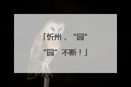 忻州，“园”“园”不断！