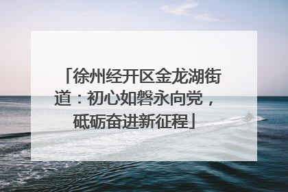 徐州经开区金龙湖街道：初心如磐永向党，砥砺奋进新征程
