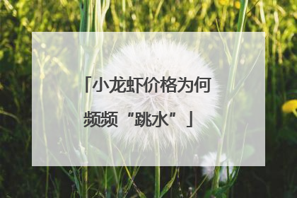 小龙虾价格为何频频“跳水”