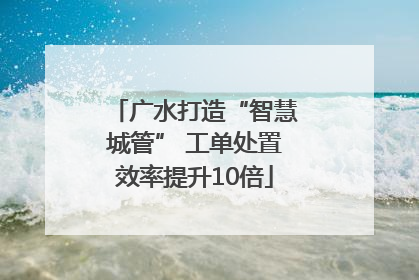 广水打造“智慧城管” 工单处置效率提升10倍
