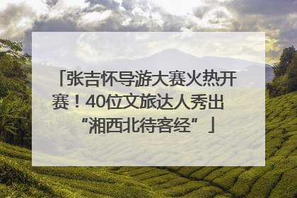 张吉怀导游大赛火热开赛！40位文旅达人秀出“湘西北待客经”
