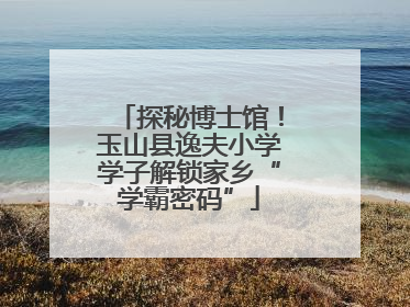 探秘博士馆！玉山县逸夫小学学子解锁家乡“学霸密码”