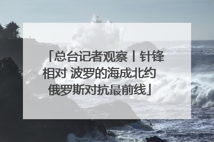 总台记者观察丨针锋相对 波罗的海成北约俄罗斯对抗最前线
