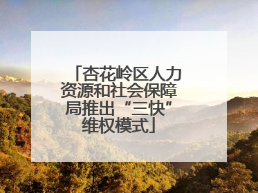 杏花岭区人力资源和社会保障局推出“三快”维权模式