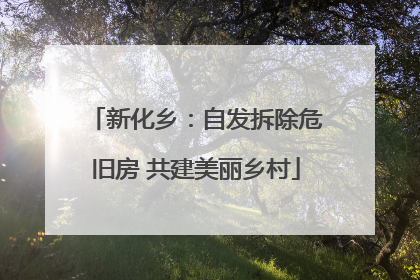 新化乡：自发拆除危旧房 共建美丽乡村