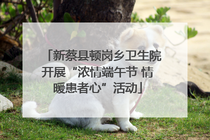 新蔡县顿岗乡卫生院开展“浓情端午节 情暖患者心”活动