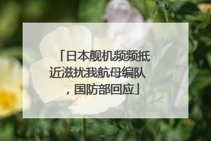 日本舰机频频抵近滋扰我航母编队，国防部回应