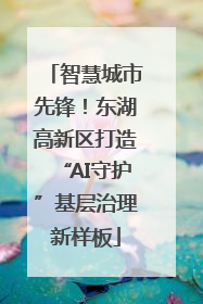 智慧城市先锋！东湖高新区打造“AI守护”基层治理新样板